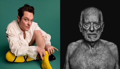 Mat Horne as Malvolio from Twelfth Night | Ian McDiarmid as Lear in King Lear