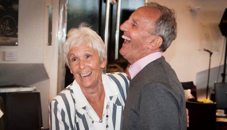 Two members of the public dancing at one of Sheffield Theatres' Dementia Friendly Tea Dances