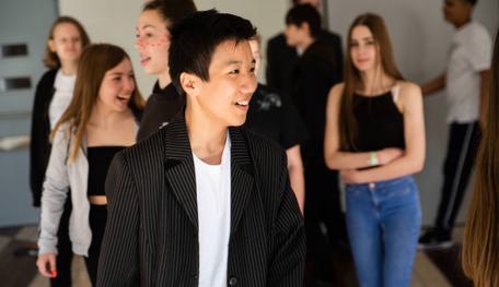Young people attending a workshop at Sheffield Theatres