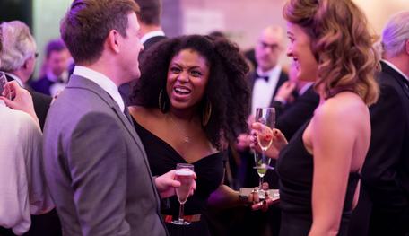 Cast Members of Kiss Me Kate at the Sheffield Theatre's Fundraising Gala 2018 in the Crucible Upper Foyer