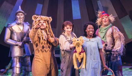 Production shot of the Company of The Wizard of Oz