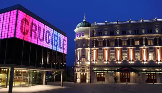 External shot of Sheffield Theatres from Tudor Square