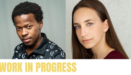 Work in Progress. Headshots of Lihle Mdlalana and Alina Aleva