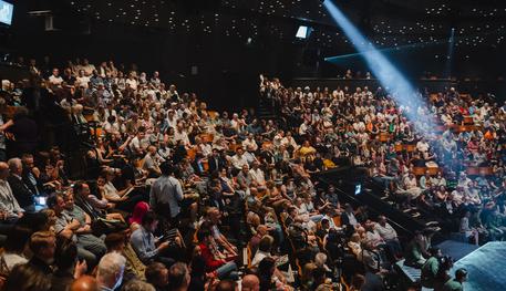 The Crucible auditorium filled with audiences during the press night for Miss Saigon.